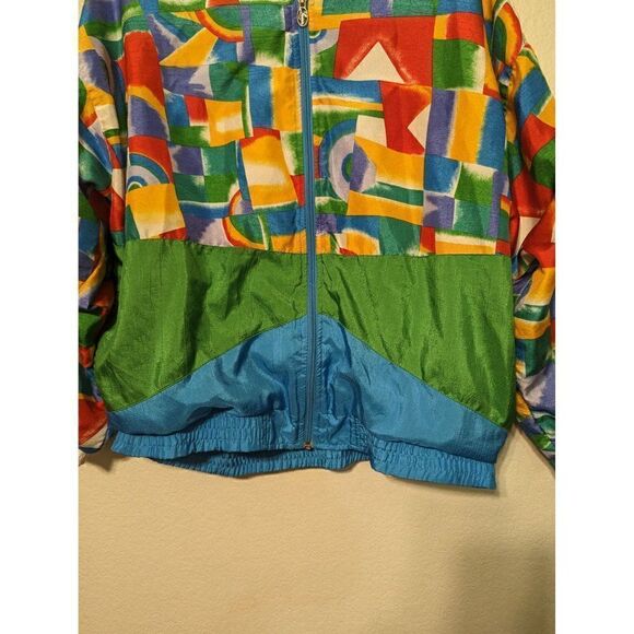 Colorful Geometric Women's Jacket - Picture 10 of 16